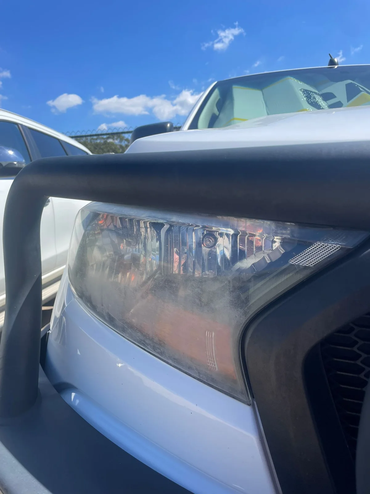Before &mdash; Headlight restoration