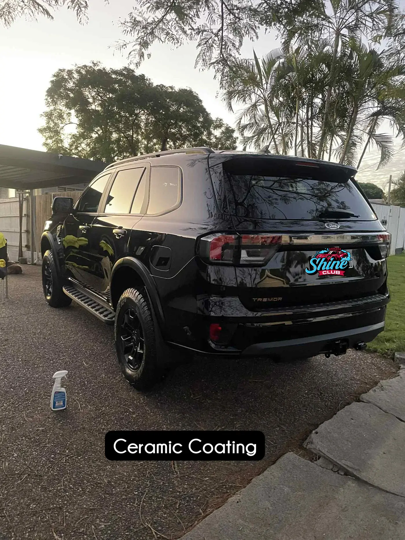 Ceramic coating applied to a car in Brisbane