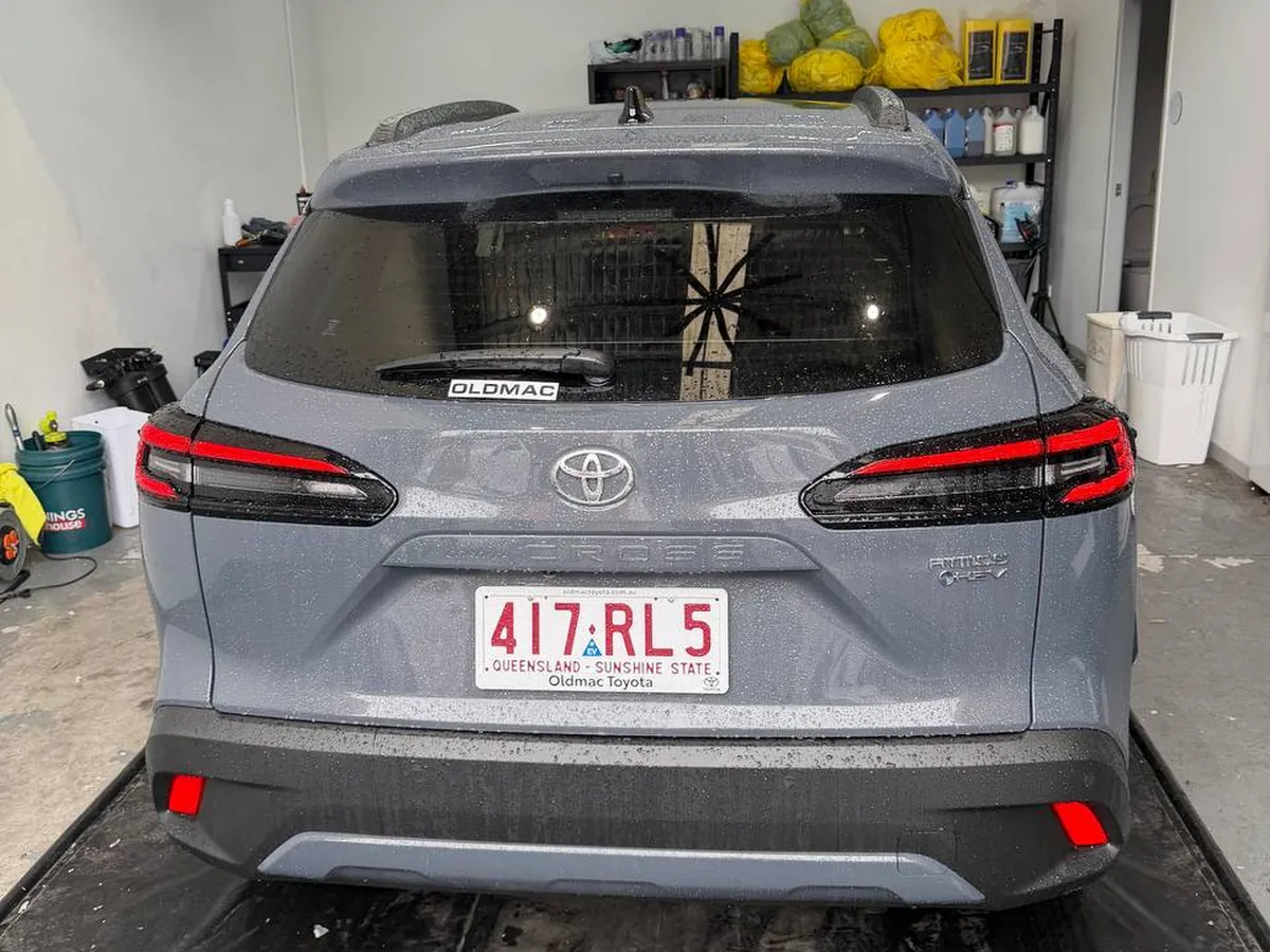 Ceramic coated Toyota Corolla Cross at the Salisbury shop, Brisbane
