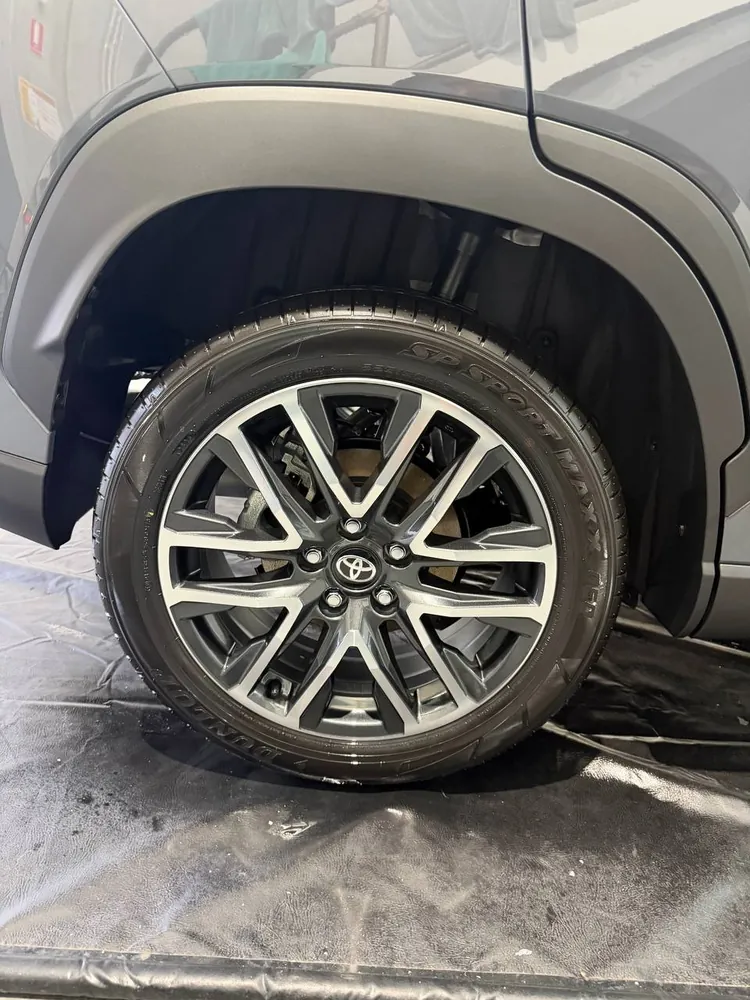 Toyota, alloys and arches, detailed in Brisbane