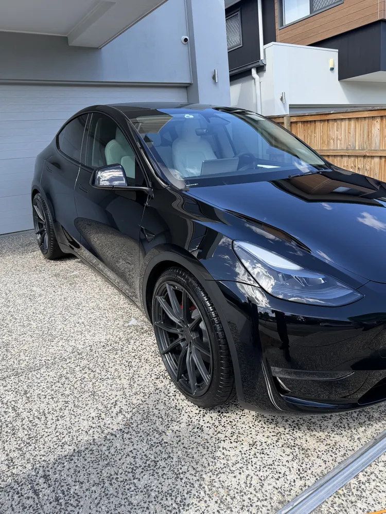 Tesla Model Y, detailed in Brisbane
