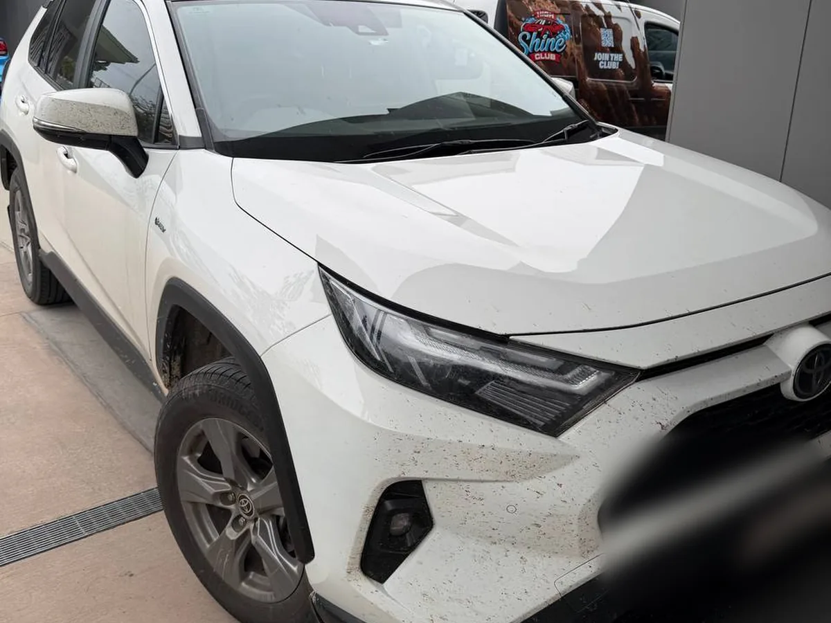 Before: Toyota RAV4, same spot, one afternoon apart
